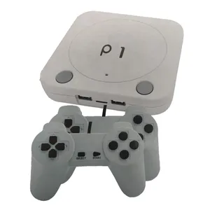 P1视频游戏控制台，带双2.4G无线控制器，适用于P1复古控制台6模拟器32位4K h-d电视输出经典游戏