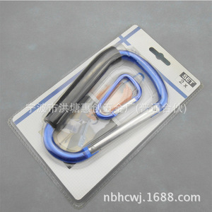 Aluminum Alloy Carabiner Set 6 7 8 9 Mm For Climbing Tactical Outdoor Use Blister Pack 8 Pieces - Product Image 3