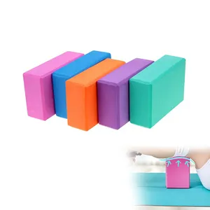 Blocos de yoga para pilates, tijolos de alta densidade em espuma de eva, exercícios, fitness, personalizado, embalagem de logotipo