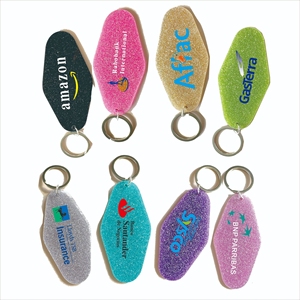 Retro Vintage logotipo Personalizado Plástico Branco Motel Acrílico Glitter Em Branco Hotel Chaveiro Chaveiro Personalizado Tag Do Anel Chave - Product Image 6