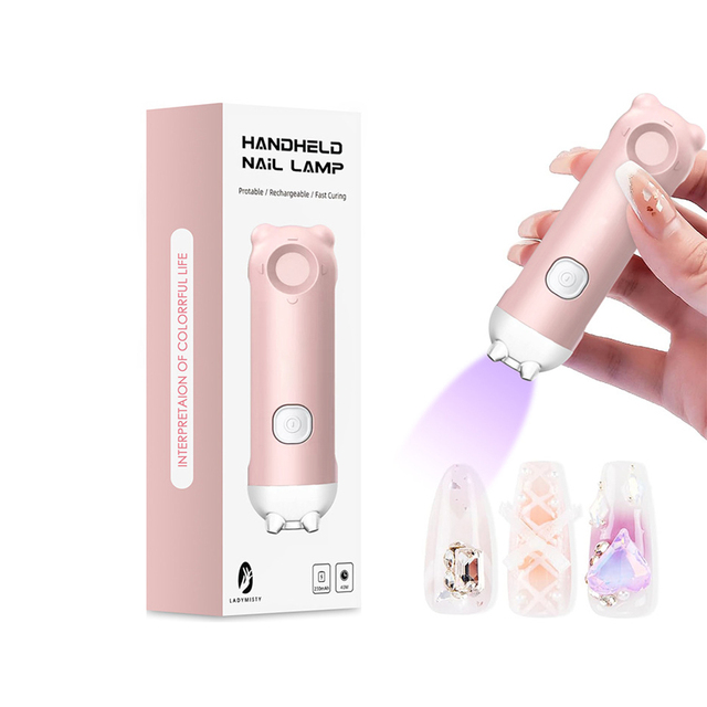 Rechargeable Handheld Gel Nail Lamp Mini Nail Lamp Quick Dry DIY Nail Art  Portable UV LED Light