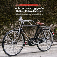 Modelo de bicicleta de aleación 1:6, Mini Retro, veintiocho barras, juguetes fundidos a presión para colección o decoración, modelo de bicicleta