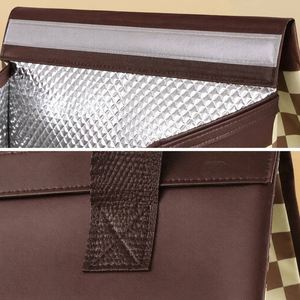 Sac isotherme en aluminium non tissé pour livraison de repas à emporter avec fermeture adhésive, coutures thermosoudées, imprimé mignon, logo personnalisé - Product Image 3