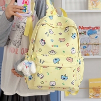 Mochila Escolar Impermeable con Diseño de Letras para Niñas, con Cierre de Cremallera, Gran Capacidad, para Adolescentes