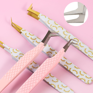 Pinzette Professionali Premium per Extension Ciglia in Acciaio Inossidabile con Logo Personalizzato, Curve, Appuntite, Dritte, 45/75/90 Gradi, Antistatiche - Product Image 5