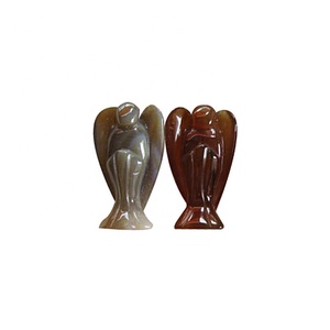 Natural <strong>Gray</strong> Agate Rose Quartz Red Jasper Carved Angels Healing <strong>Crystal</strong> Angels Wholesale - Product Image 5