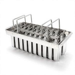 Moule à sucettes glacées en acier inoxydable robuste, accessoires de production industrielle de glaces pour la transformation alimentaire - Product Image 2