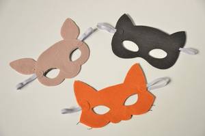 <span class=keywords><strong>Masque</strong></span> en feutre renard <span class=keywords><strong>chat</strong></span> et cerf fait à la main, <span class=keywords><strong>masque</strong></span> en feutre pour Halloween, carnaval, fêtes et célébration - Product Image 5