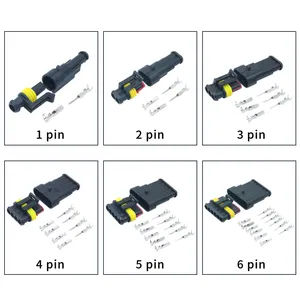 Car Waterproof Male Female 1.5 Tyco Amp Connector 1 2 3 4 5 6 Pin Wire Auto Automotive Electrical Connector auto wire harness