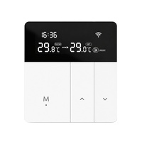 Termostato WiFi Tuya, Control Remoto por Aplicación, Programable, Gestión de Temperatura de Calefacción, Compatible con Alexa y Google Assistant, OEM ODM