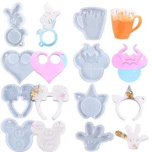 Early Riser DIY Cristal Résine Moule Ensemble Multi-Design Pendentif Porte-clés Silicone Moules En Gros pour La Fabrication De Bijoux - Product Image 1