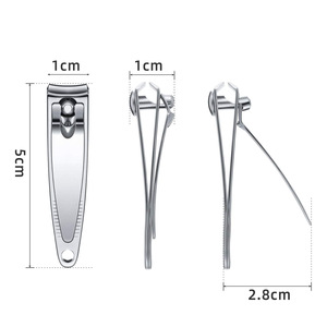 Stainless Steel Nail Clippers 12.5 Mm Jaw Opening Durable Flat Shape For Nail Care Tools - Product Image 4