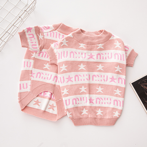 फैशन प्रसिद्ध लक्जरी ब्रांड डिजाइनर कुत्ते गर्म स्वेटर छोटे पिल्ला माध्यम के लिए नीचे और सर्दियों के कुत्ते के कोट - Product Image 2