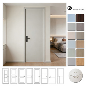 Porta in MDF Insonorizzata 55dB con Foglio in PVC Impermeabile per Bagno, Appartamento, Ufficio, Tipo T, Tripla Guarnizione, <span class=keywords><strong>Dimensioni</strong></span> Personalizzate, Garanzia 2 Anni - Product Image 1