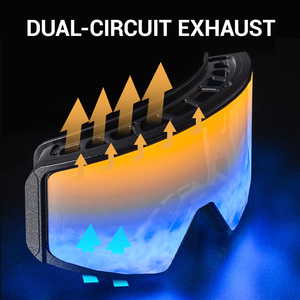 חורף kapvoe snowboard ספורט משקפי שמש משקפי שמש משקפיים משקפי שמש מראה מלא עדשה אנטי ערפל סקי חיצוני gogle עדשה מגנטית - Product Image 5