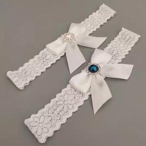 Wholesale <strong>Cheap</strong> Good Elastic Lace <strong>Garter</strong> for Wedding Something White Bridal Stretch Pearl <strong>Garter</strong> <strong>Belt</strong> - Product Image 6