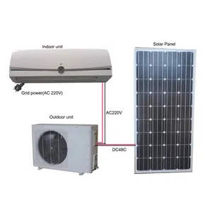 Namkoo güneş enerjisi ile çalışan klima soğutma hibrid mini split Dc Inverter 9000 12000 18000 24000 Btu