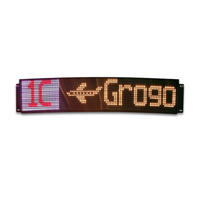 Signes électroniques RVB ZZG-19x32S ECE ARAI Barras Led Colores Para Bus Affichage Led de l'heure pour les passagers d'autobus