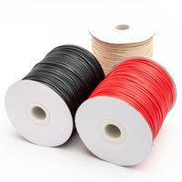 1.5mm 160 mètres/rouleau approvisionnement d'usine en gros de haute qualité rond coréen Faux daim cuir cordon couleur ciré collier corde