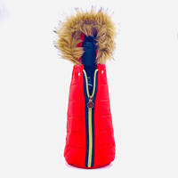 Housse isolante pour bouteille de bière en duvet zippée, manchon isotherme pour bouteille de vin