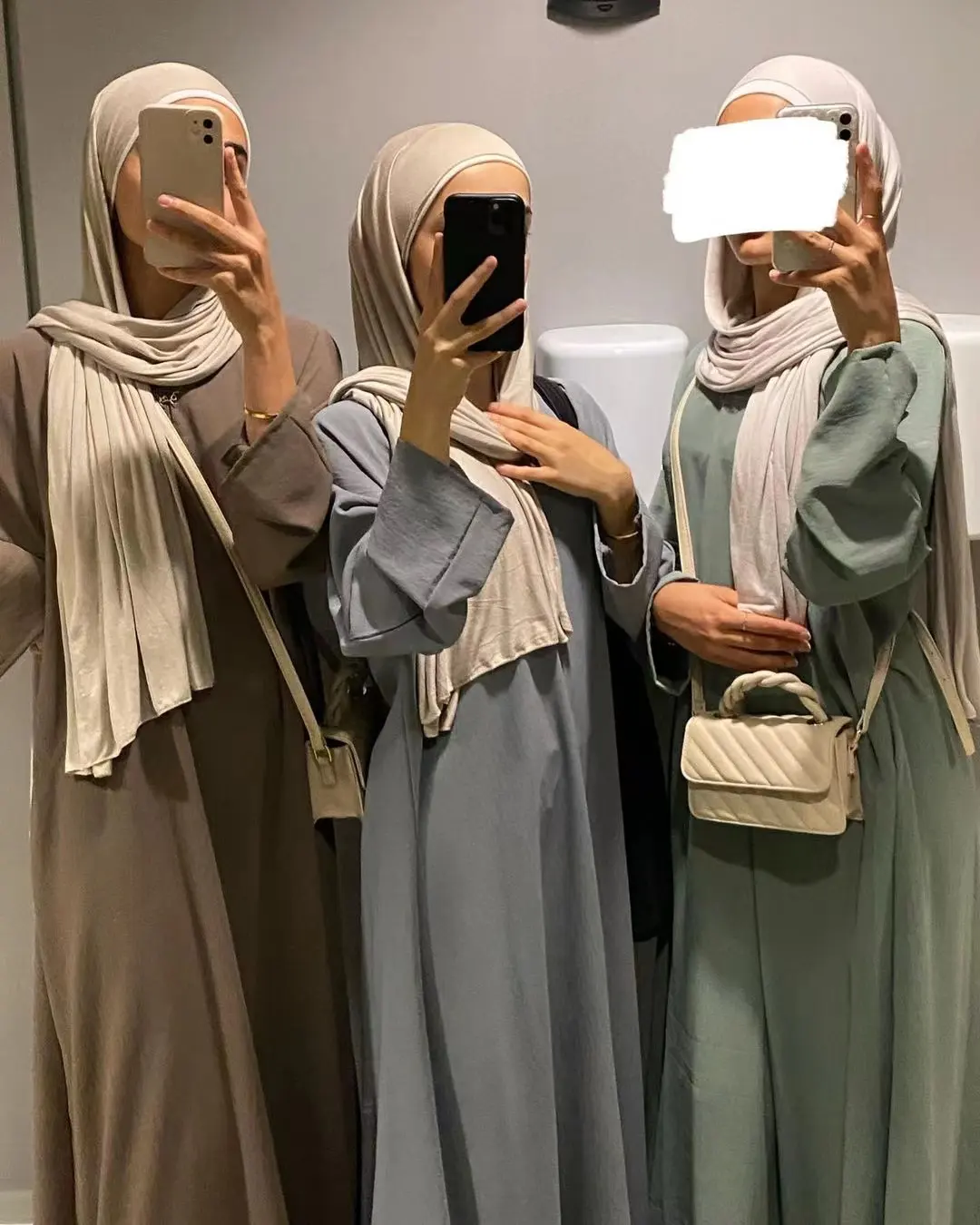 Vente en Gros Ramadan Dubaï Couleur Unie Robe à Manches Longues Filles Musulmanes Abaya Vêtements Islamiques Modeste Robe Abaya Fermée