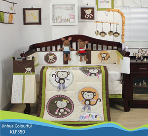 4 piezas <span class=keywords><strong>conjunto</strong></span> <span class=keywords><strong>ropa</strong></span> mono tema impreso bebé <span class=keywords><strong>cuna</strong></span> edredón <span class=keywords><strong>conjunto</strong></span> - Product Image 1