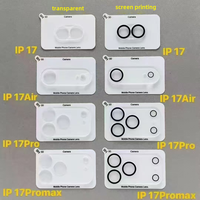 Protection d'objectif de caméra intégrée AR AF anti-explosion en verre trempé transparent avec impression soyeuse pour iPhone 17 Pro Max (vente en gros)