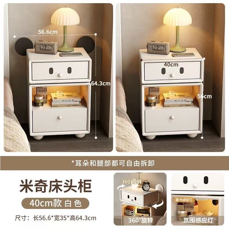 Design Mickey Mouse blanc [Bois massif - Livraison à l'étage]
