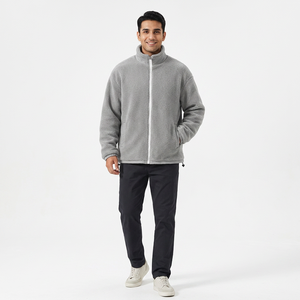 Wholesale Solid Color High Quality Canvas Windproof Hooded Autumn <b>Jacket</b> Zip <b>Jacket</b> Custom LOGO <b>Pullover</b> Vintage Style <b>Men</b> - Product Image 1
