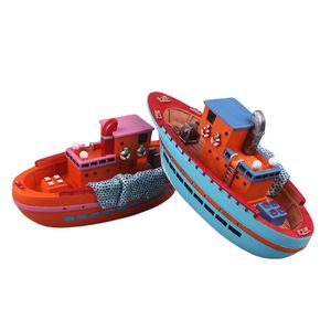 Vente en gros 24cm Résine Bateau Méditerranée Grand Bateau de Croisière Aquarium Décoration Maison Aménagement Paysager Accessoires Modèle Bateau Artisanat - Product Image 3