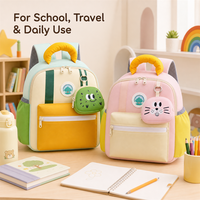 Sac à dos scolaire pour enfants mignon et léger en nylon, grande capacité, avec porte-monnaie détachable