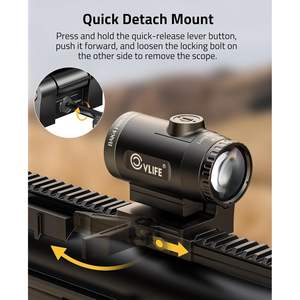 Lupa Compacta CVLIFE con Lente Objetivo de 3 x 25 mm y Accesorio de Montaje de Liberación Rápida - Product Image 6