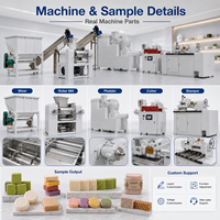 Ligne de production de savon à petite échelle haute vitesse 1000 kg/h pour le traitement du savon de lessive avec support de logo personnalisable