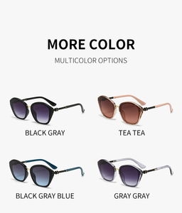 Wholesale Custom Logo Fashion Trendy Unisex <b>Sunglasses</b> with PC Frame and UV400 Protection 10 Colors Available - Product Image 6