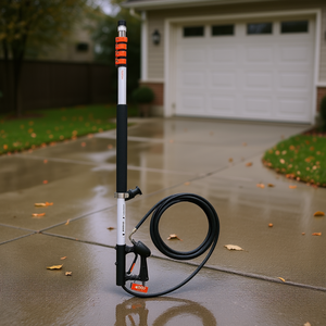 Nettoyeur haute pression télescopique Vevor, 24 pieds, aluminium, 4000 psi, outil de nettoyage de façade de bâtiment - Product Image 2