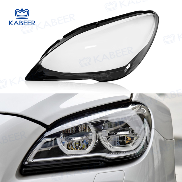 Headlight Cover for BMW 6 Series F06 F12 M6 630 640 650 Lampshade Cover Lens LED Headlight Shell 2016 2017 Headlight Lens Cover