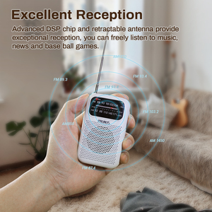 <span class=keywords><strong>Radio</strong></span> de poche AM FM Meilleure réception Pile AAA <span class=keywords><strong>Radio</strong></span> à transistors Casque et haut-parleur pour la marche/le jogging/la salle de sport/le camping <span class=keywords><strong>Radio</strong></span> de poche - Product Image 6
