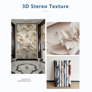Panneau mural 3D en PVC à impression grand format, directement de l'usine, autocollant facile à poser et à nettoyer pour chambre à coucher - Product Image 6