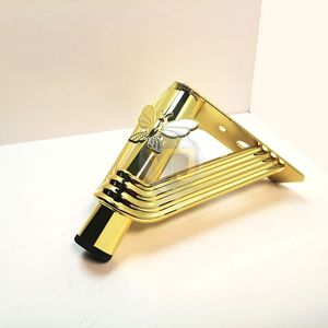 Gold <b>Sofa</b> Legs With Butterfly Design Hollowed Out <b>Support</b> Decorative Furniture Feet For Table Chair Bed Carbon Steel - Product Image 2