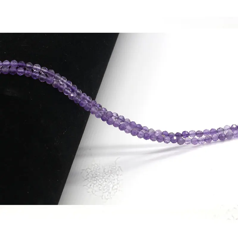 2024 3mm gemstone beads natural amethyst apatite green agate colorful tourmaline round loose bead strand 3mm faceted loose beads