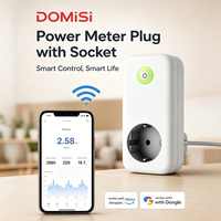 Compteur de puissance WiFi Tuya avec déclencheur d'automatisation de scènes intelligentes (ON/OFF) par température et humidité pour le contrôle des ventilateurs et des radiateurs