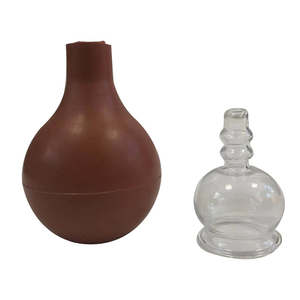 Pot de ventouses sous vide <span class=keywords><strong>en</strong></span> <span class=keywords><strong>verre</strong></span> de haute qualité avec 5 tasses ensemble de ventouses sous vide pour corps chinois avec boule <span class=keywords><strong>en</strong></span> caoutchouc - Product Image 2