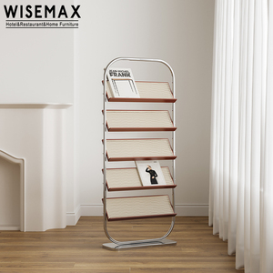 WISEMAX FURNITURE Light French commercial furniture portariviste con struttura <span class=keywords><strong>in</strong></span> metallo di alta qualità per la biblioteca dell'ufficio domestico - Product Image 3