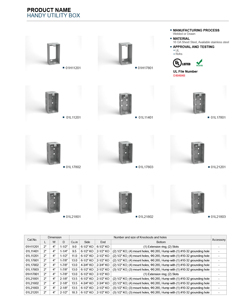 UL Rohs אושר IP65 גיליון פלדה שימושי שירות צומת תיבת שקע תיבת חיבורי חשמל קיר - Product Image 4