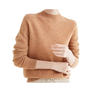 Pull en cachemire à <span class=keywords><strong>col</strong></span> <span class=keywords><strong>roulé</strong></span> pour <span class=keywords><strong>femme</strong></span>, décontracté, ample, en maille, automne/hiver, nouvelle couleur unie, tailles S-2XL - Product Image 4