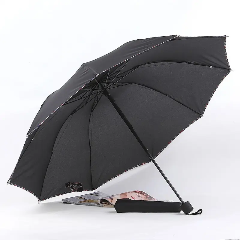 Promotional Cheap Parasol Foldablele Umbrellas Outdoor 25 Inch Manual Open And Close Umbrellas Parasol
