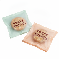 Sacs personnalisés anti-humidité pour biscuits et bonbons avec logo, scellage thermique sur trois côtés, emballage souple pour aliments pour bébés, pochettes plates