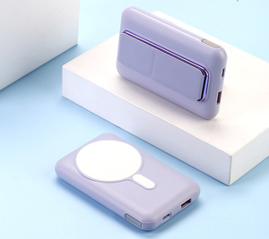 Banco de energía móvil de carga rápida inalámbrica de succión magnética totalmente compatible 10000mAh 22,5 W + PD20W con soporte portátil para <span class=keywords><strong>iPhone</strong></span> - Product Image 3