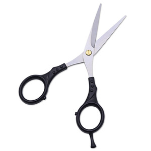 Professional Hairdressing Scissors <b>Titanium</b> Bonded Blade Medium Handle Flat Shear For Precision Haircut - Product Image 1