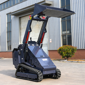 Gratis pengiriman EPA solar Skid Steer Loader semua medan Crawler Mobile Skid Steer Loader hidrolik mengangkat selip Steer Mini - Product Image 6